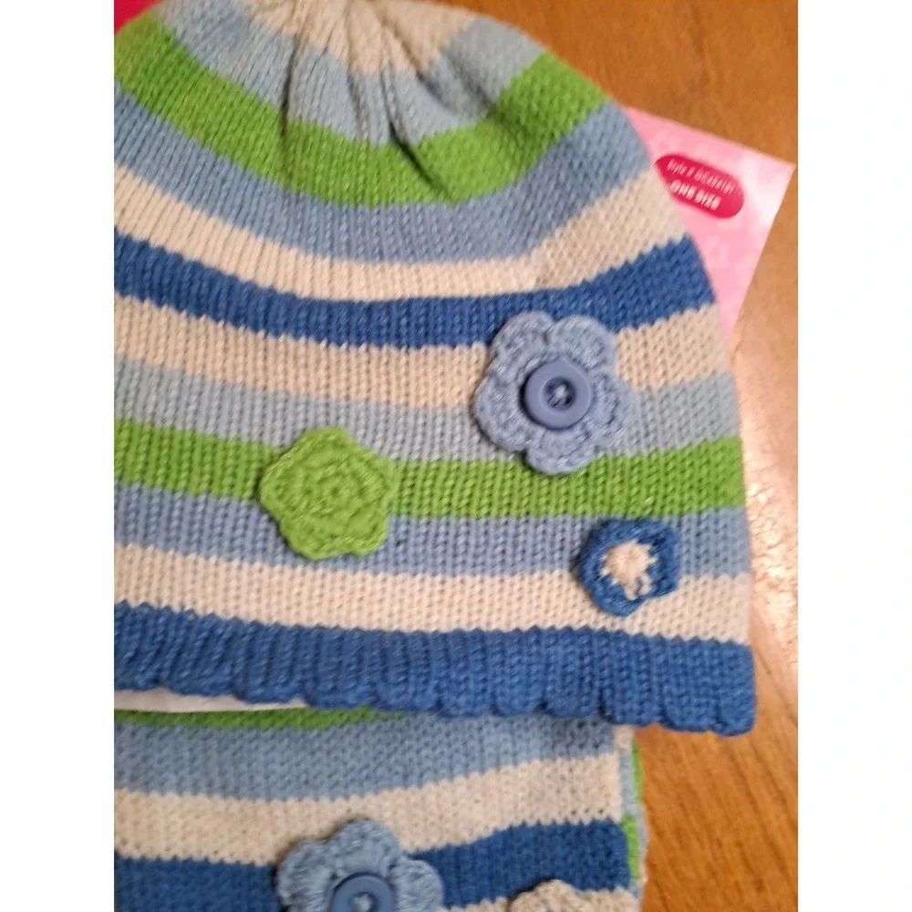 Girl Connection 2 Piece Gat Scarf Wool Blend One Size New